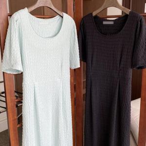 엠보쫀쫀스판롱원피스 406S250S 빅사이즈 여성