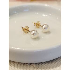 미니골드 14K 베이직 진주 귀걸이 EPNM4003