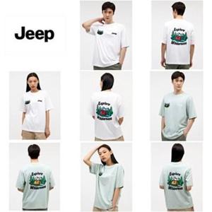 Jeep 지프 남여공용 텐트 자수 아트웍 지프반팔티7_JO2TSU1077SG