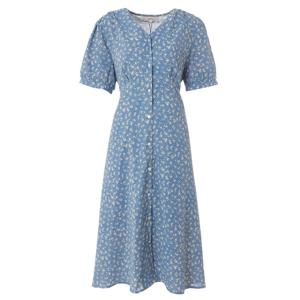 [에이비에프지]플라워패턴 V넥반팔롱원피스 APY3HO04H