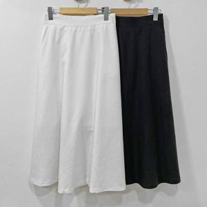 빅사이즈사랑해요 P616L407 무지플레어프릴롱스커트 LT