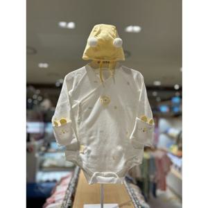 압소바CH 이로 뱀부 배냇슈트(모자) AZC-10118 임신 무형광 출산준비 가을저고리슈트 조카선물