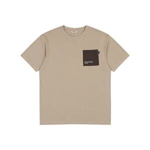 남)우븐 배색 포켓 16수 반팔 티셔츠 AO2WTS413-BE