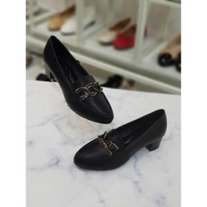 [한슈]한슈 세이브존07 슬림 체인 로퍼 미들힐 4cm HS03860 (112