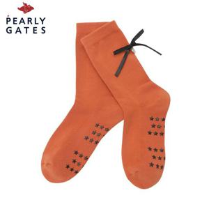 [파리게이츠] 파리게이츠 여성 스마일 리본 디테일 중목 양말 521D3SC006_OR