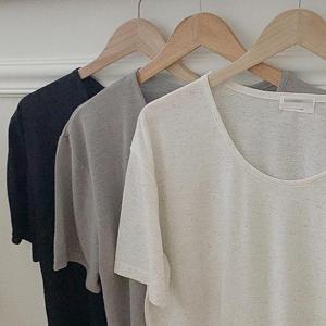 아이스린넨루즈반팔티 408S499S 빅사이즈 여성의류