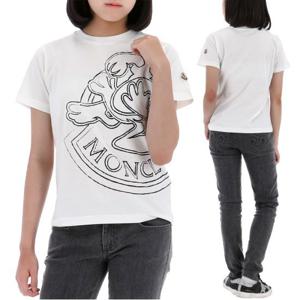 몽클레어 키즈 모티프 반팔 티셔츠 8C00001 89AFV 034-K