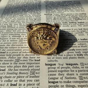 [노블른] 써지컬 스틸 도금 골드 메두사 반지 선물