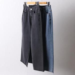 빅사이즈청바지 F133L408 데님티스통와이드팬츠 MD