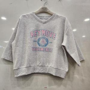 애플핑크 HC07 스포티그래픽   브이넥 7부맨투맨 APK8T262GSC