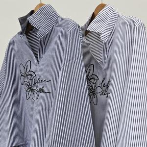 데이반오픈플라워셔츠 409S665S 빅사이즈 여성