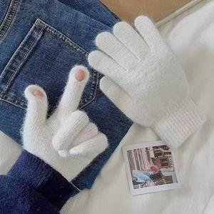 손가락 구멍 터치 니트장갑 LM-0513