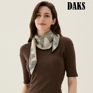 [닥스(스카프)]캐시미어 혼방 마름모 미니스카프 FKO019O