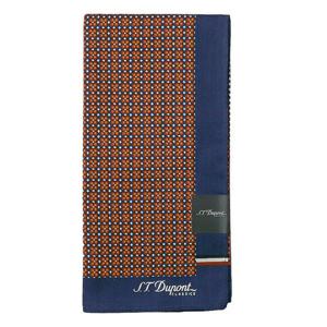[에스티듀퐁(셔츠)]오렌지 순면 럭셔리 프린트 손수건 SE4FMA381002SOR