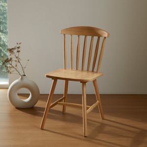 베스트리빙 뉴톤 고무나무 인테리어 원목 식탁 의자 2개