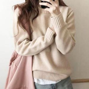 [리빌모아]여자 가을 캐주얼 포근 소프트 니트티 LDW-KN-SSIS590