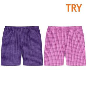 트라이 여성 45수레이온 4부파자마 잠옷반바지 홈웨어