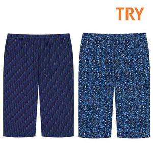 트라이 남성 7부 시원하고 편한 남자파자마 반바지