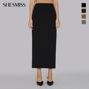 [쉬즈미스] 백 슬릿 롱 스커트_SWWSKO31030