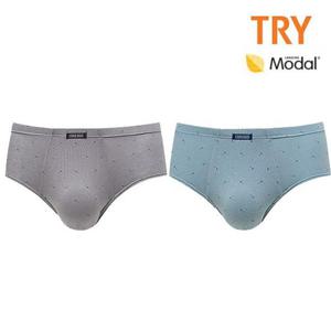 트라이 남성 삼각팬티 국내산 모달 위버브리프 2매