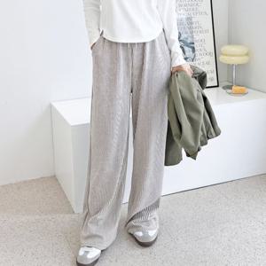 [리빌모아]여자 소프트 편한 스트라이프 바지 DJW-PTA-SGSSM226-