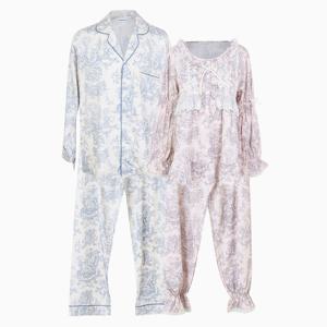 바풀 LL44081-53 커플잠옷 모달코튼 파자마 투피스 부부 남성 여