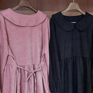 코듀로이플레어원피스 410T007S 빅사이즈 여성의류