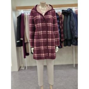 벨리시앙 세이브존07 체크 울 하프코트 HC3404