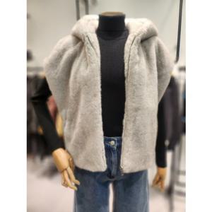 [코데즈컴바인] (CJD-FR501WA) 드랍숄더 후드형 퍼베스트