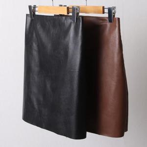 빅사이즈레더치마 F535L411 시크라이더H스커트 LT