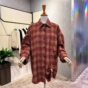 [ab.f.z]AOZ1HB32A_체크 기모 박시 언발 셔츠