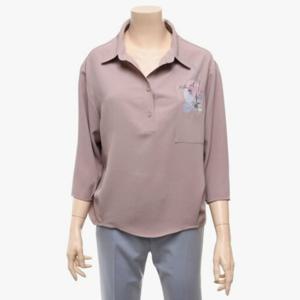 [리본]플라워포인트 블라우스 RD6-GB490