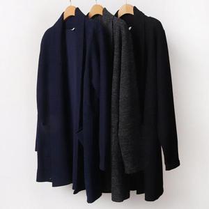 빅사이즈오픈가디건 B378L411 타인숄포켓니트가디건 MN