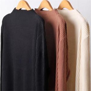 반목 컷팅 엣지 골지티 110F397S 빅사이즈 여성