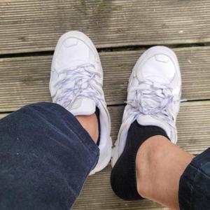 남성용 골지 발목 덧신 양말 블랙