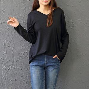 [SidMarket] 베이직 데일리 V넥 긴팔티 21R305K 빅사이즈여성