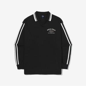 [휠라] 정상* 89,000원 스몰로고 카라 맨투맨(FS2POG3109X_BLK)