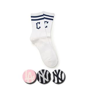 MLB 공용 빅로고 스트라이프 장목양말 (3ASOMS35N)