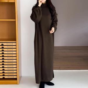 빅사이즈롱원피스 T421L412 페리골지트임니트원피스 GO