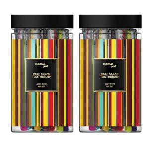 [쿤달]  쿤달 딥 클린 탄력 이중미세모 칫솔 부드러운모 32개