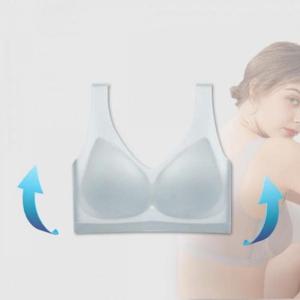 볼륨 속옷 편한 브래지어 메쉬 패드 브라 수면 심리스