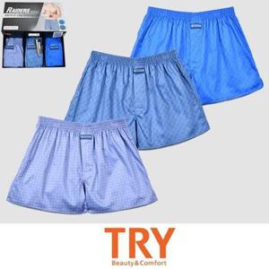 남성 트렁크팬티 사각팬티 남사 60수 남성팬티 순면 박서 주자직 트라이 3매입 레이더스 남팬티 남자팬티