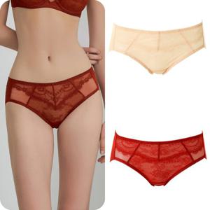 [비너스]시스루한 망과 눈썹레이스와 리본포인트 노라인 햄팬티 VPT1791H