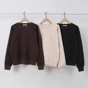 빅사이즈맨투맨 T077L412 유니크절개루즈맨투맨티 SM