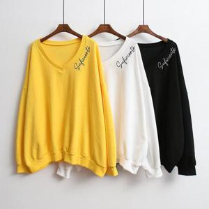 빅사이즈브이넥티 B185L412 타투브이넥자수맨투맨 IL