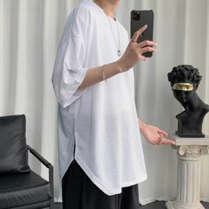 오버핏 남자 반팔 티셔츠 라운드넥 박스티 데일리