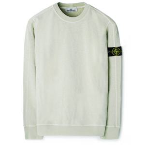 24SS 스톤 와펜 워싱 맨투맨 라이트그린 801566060 V0151