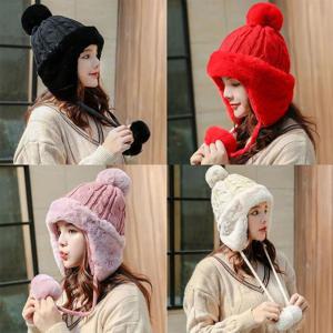 KJ 몽골귀도리모자 털모자 여성용모자 겨울모자