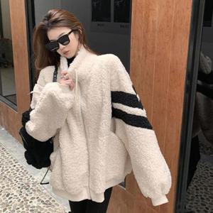 오버핏 가오리 뽀글이 후리스 집업 HH-D17 고급