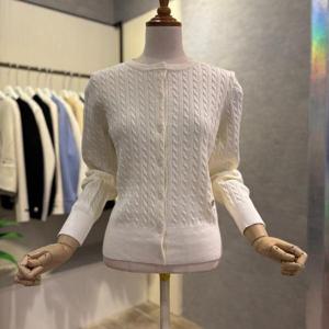 [ab.f.z]AOZ5HY33G_꽈베기 단추 라운드 가디건